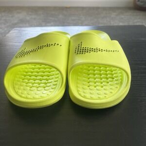 Nike Victori One Shower Pool Slides Men's Size 13 Volt And Black  Nike Swoosh